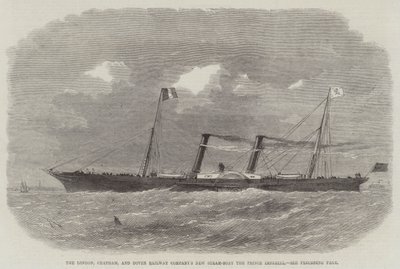 De Nieuwe Stoomboot van de London, Chatham, en Dover Railway Company, de Prince Imperial door Edwin Weedon